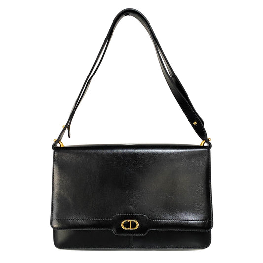 DIOR Vintage Leather Shoulder Bag, Leather (unspecified) in Black, Sold by HIVE PRELOVED - Shoulder Bags, ,