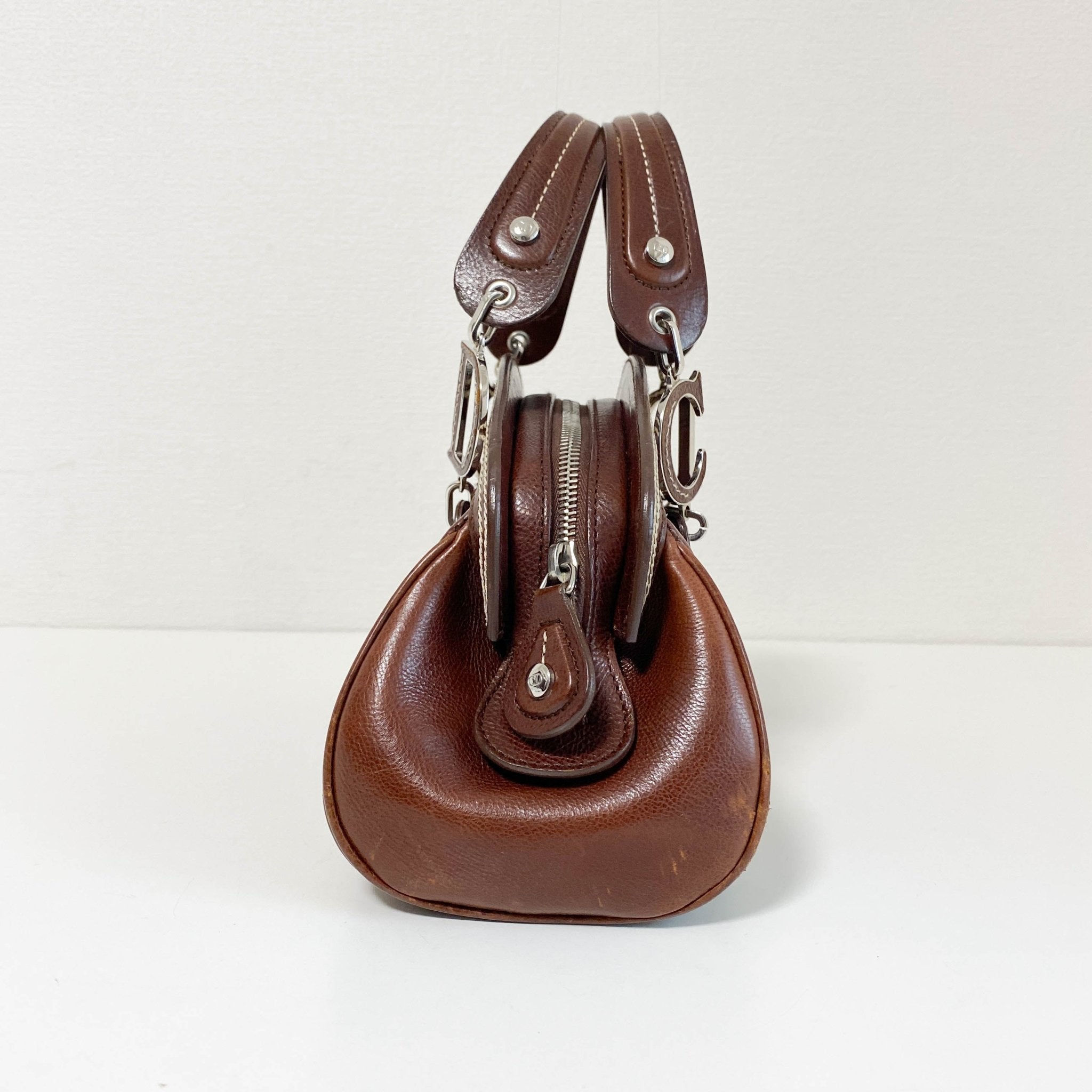 DIOR Vintage Mini Brown Embroidered Shoulder Bag, in , Sold by HIVE PRELOVED - Mini bags, Shoulder Bags,