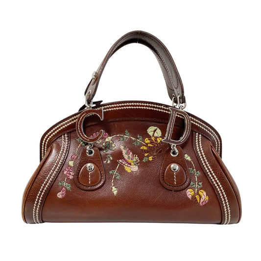 DIOR Vintage Mini Brown Embroidered Shoulder Bag, in , Sold by HIVE PRELOVED - Mini bags, Shoulder Bags,