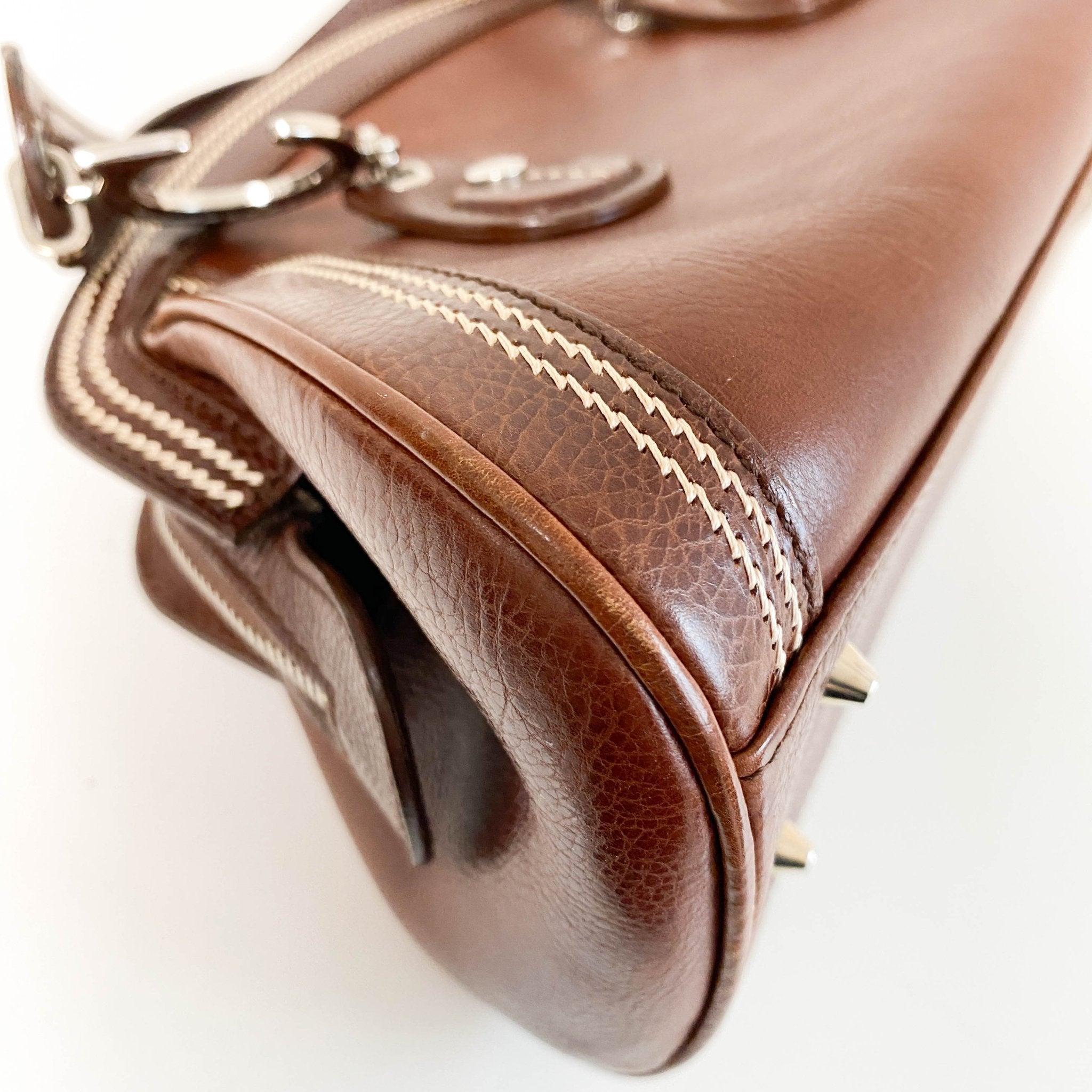 DIOR Vintage Mini Brown Embroidered Shoulder Bag, in , Sold by HIVE PRELOVED - Mini bags, Shoulder Bags,