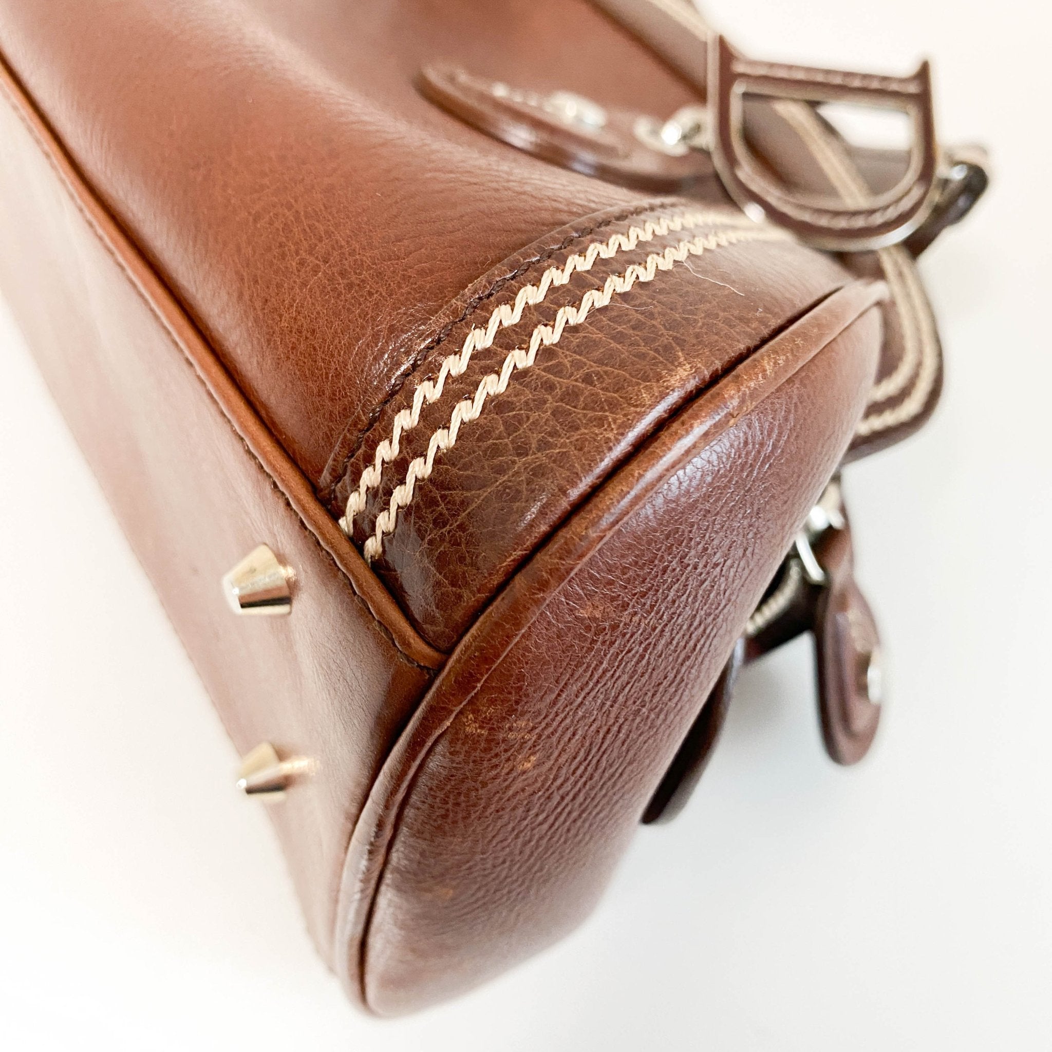 DIOR Vintage Mini Brown Embroidered Shoulder Bag, in , Sold by HIVE PRELOVED - Mini bags, Shoulder Bags,