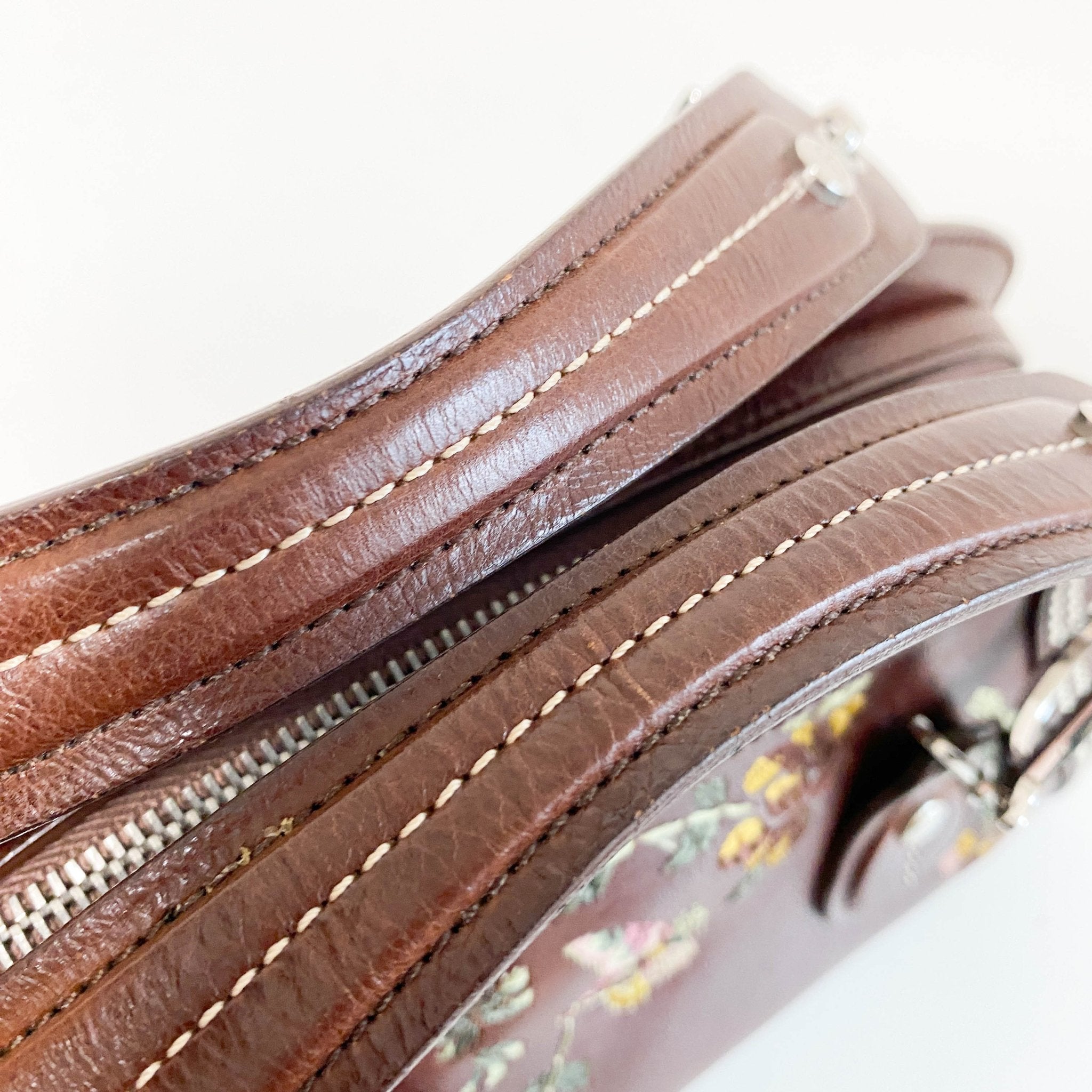 DIOR Vintage Mini Brown Embroidered Shoulder Bag, in , Sold by HIVE PRELOVED - Mini bags, Shoulder Bags,