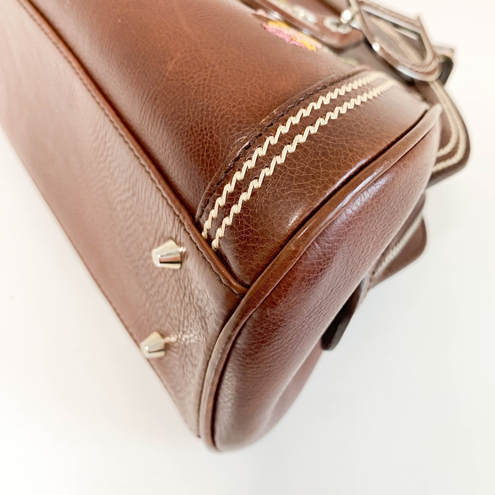 DIOR Vintage Mini Brown Embroidered Shoulder Bag, in , Sold by HIVE PRELOVED - Mini bags, Shoulder Bags,