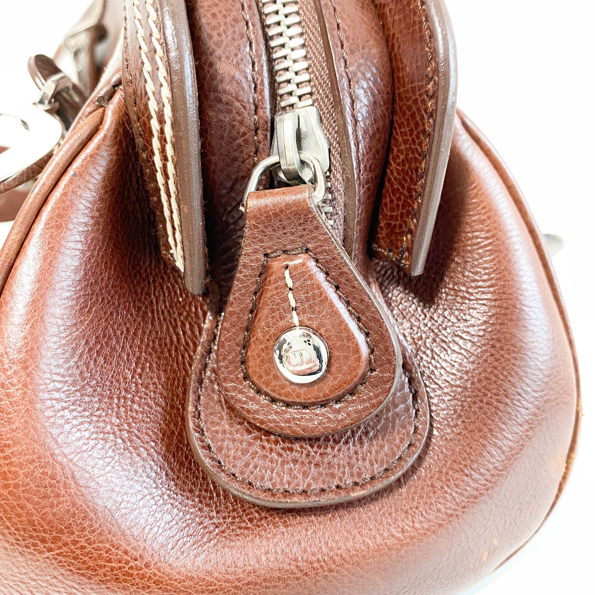 DIOR Vintage Mini Brown Embroidered Shoulder Bag, in , Sold by HIVE PRELOVED - Mini bags, Shoulder Bags,