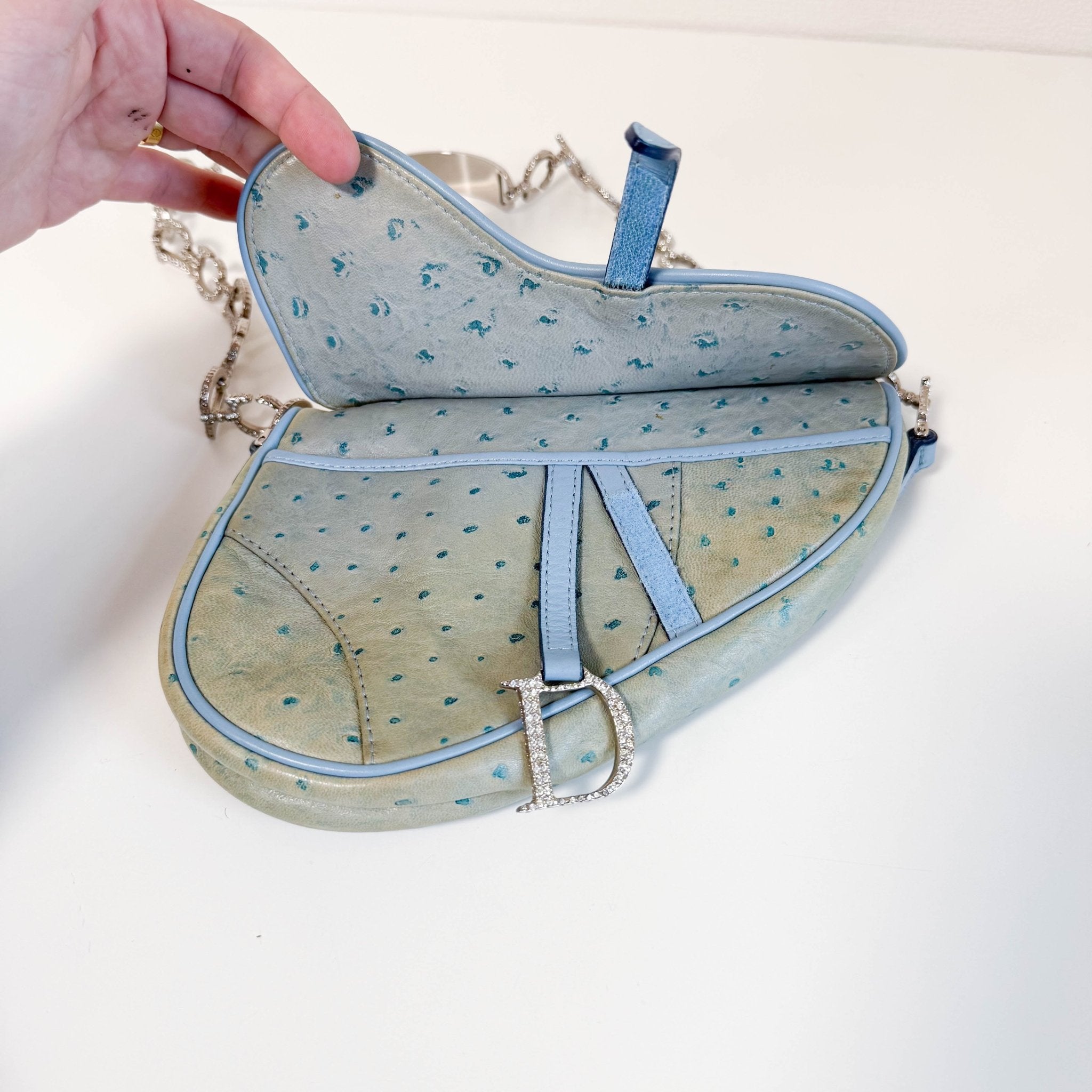 DIOR Vintage Mini Saddle Rhinestone Shoulder Bag, in , Sold by HIVE PRELOVED - Shoulder Bags, ,
