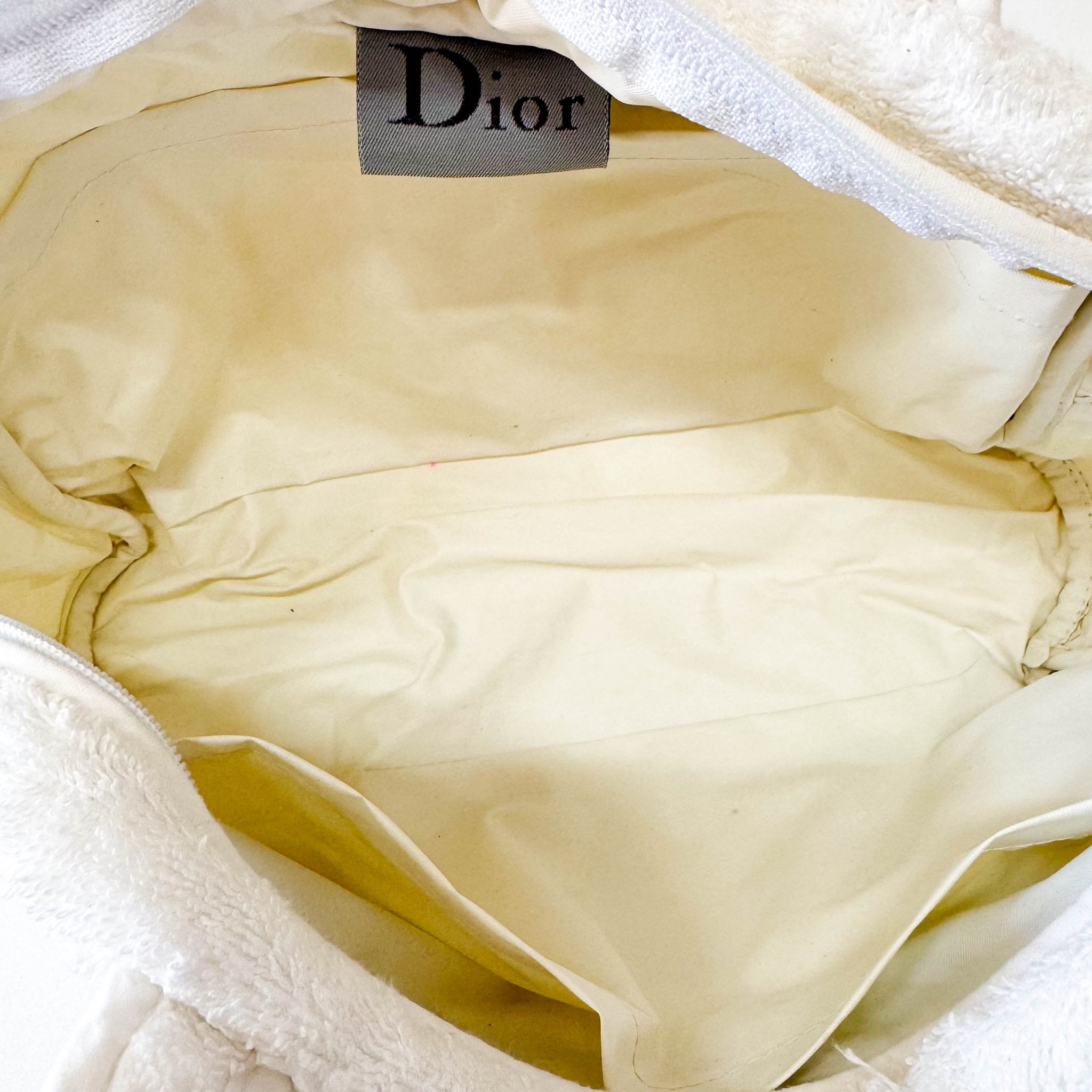 DIOR White Cotton Handbag, in , Sold by HIVE PRELOVED - Handle Bags, ,