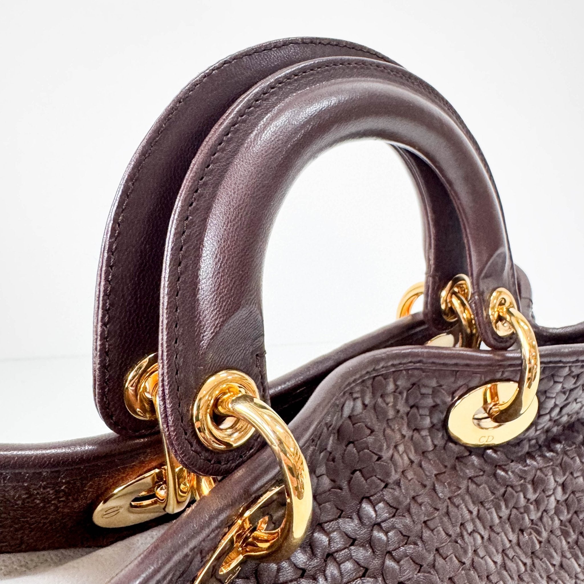 DIOR Woven Soft Lady Dior Leather Tote Bag, in , Sold by HIVE PRELOVED - Handle Bags, Totes,