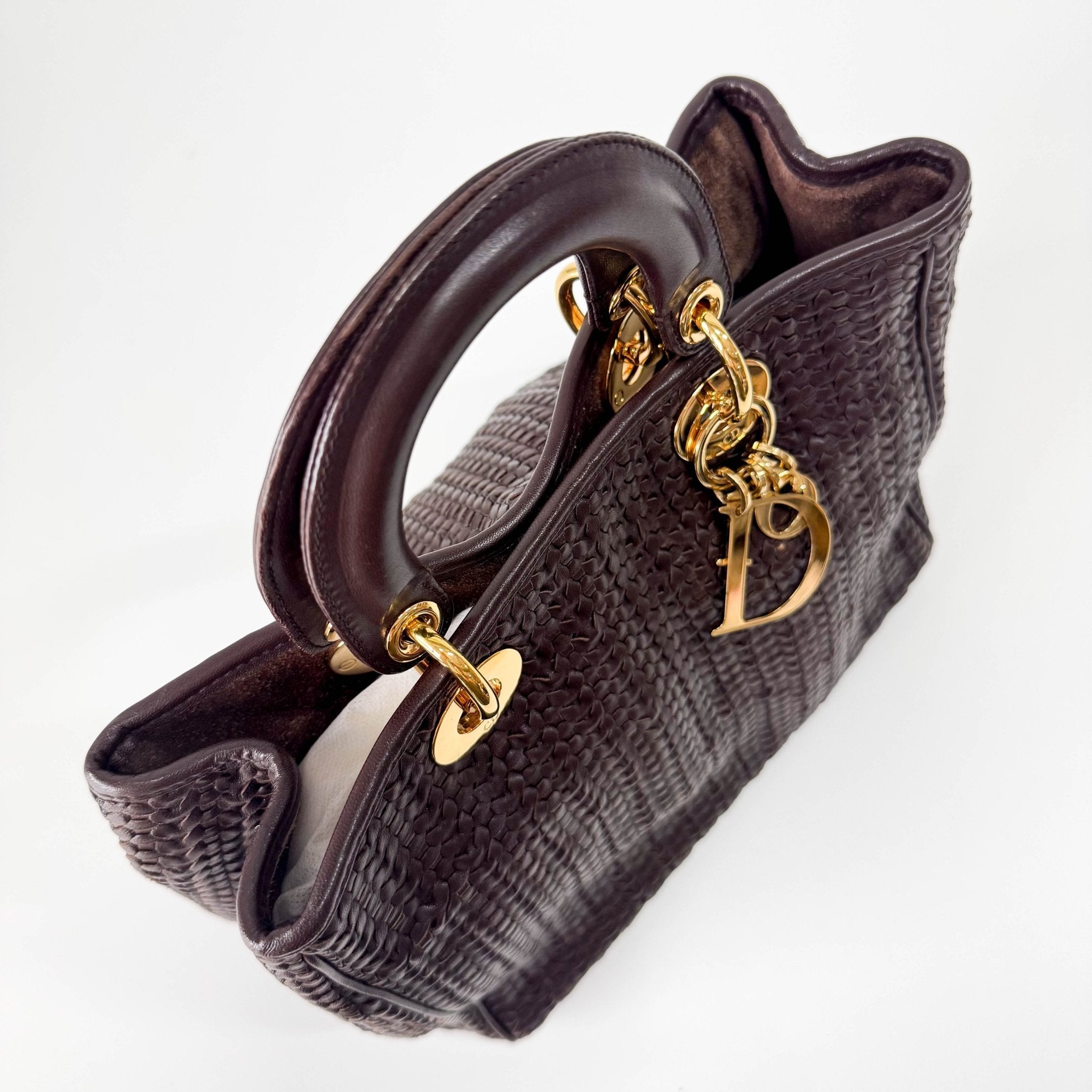 DIOR Woven Soft Lady Dior Leather Tote Bag, in , Sold by HIVE PRELOVED - Handle Bags, Totes,