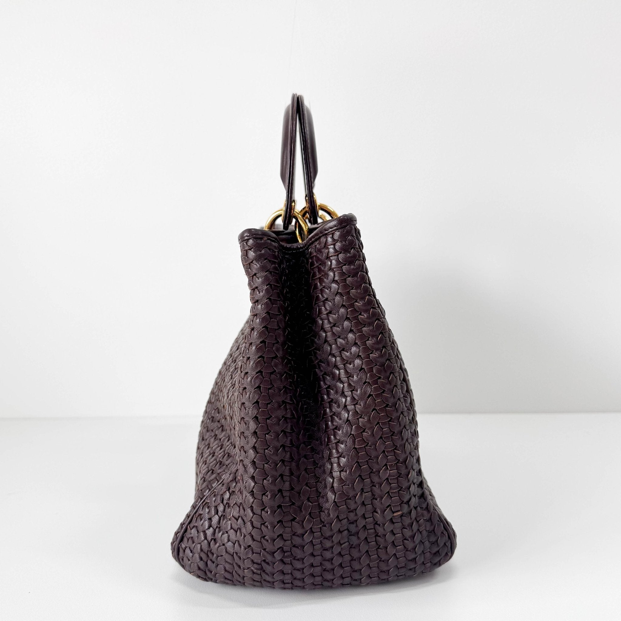 DIOR Woven Soft Lady Dior Leather Tote Bag, in , Sold by HIVE PRELOVED - Handle Bags, Totes,