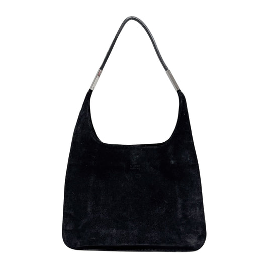 Black Suede Shoulder Bag