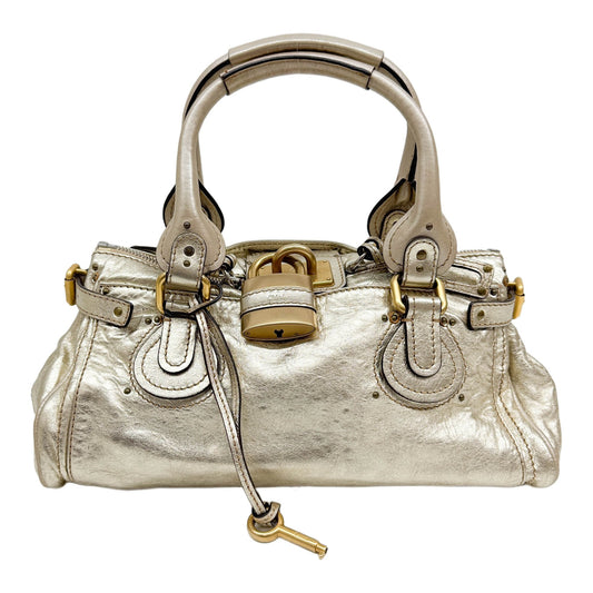 Paddington Gold Leather Shoulder Bag