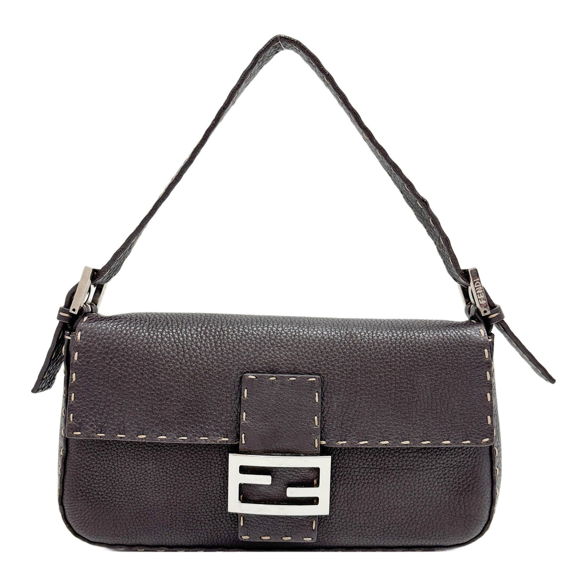 Baguette Selleria Brown Leather Shoulder Bag
