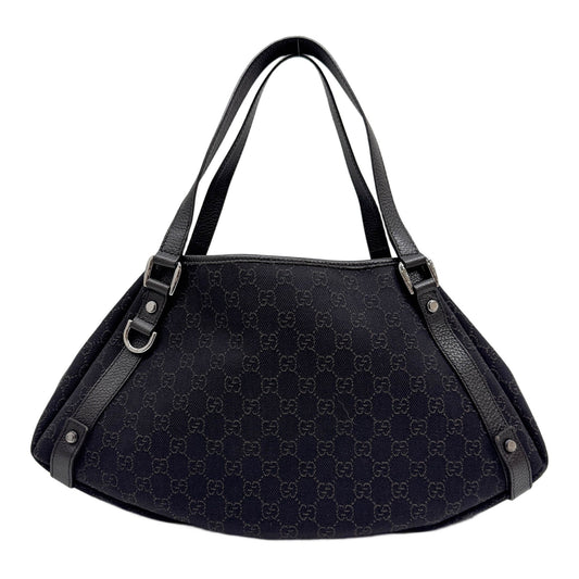Abbey D-Ring Dark Brown GG Canvas Shoulder Bag
