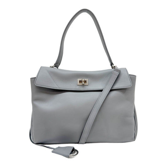 Small Rodeo Grey Leather Two Way Bag