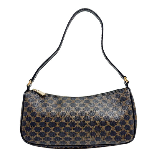 Black Macadam Triomph Leather Shoulder Bag