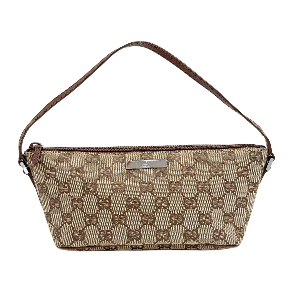 Boat Brown GG Canvas Hand Bag