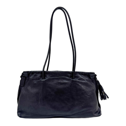 Black Leather Shoulder Bag