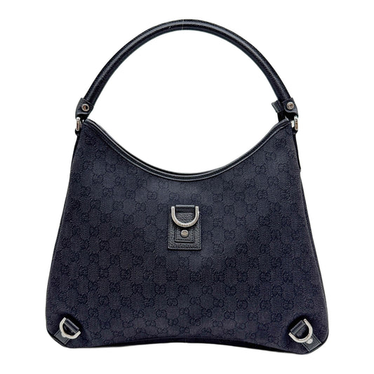 Abbey Black GG Canvas Shoulder Bag