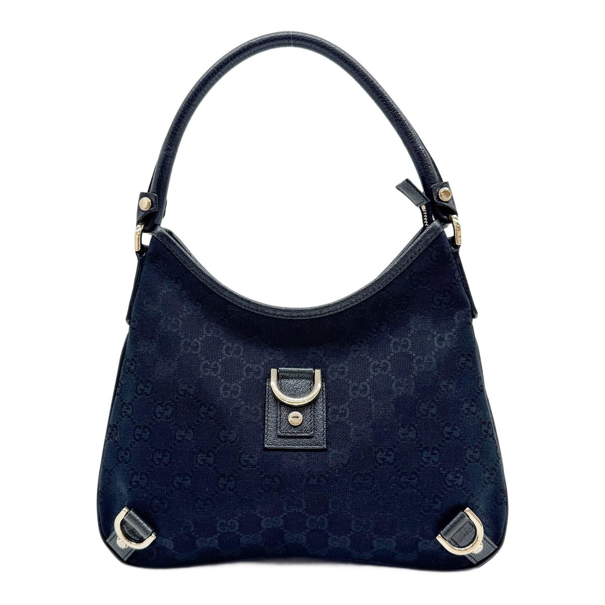 Abbey D-Ring Midnight Blue GG Canvas Shoulder Bag