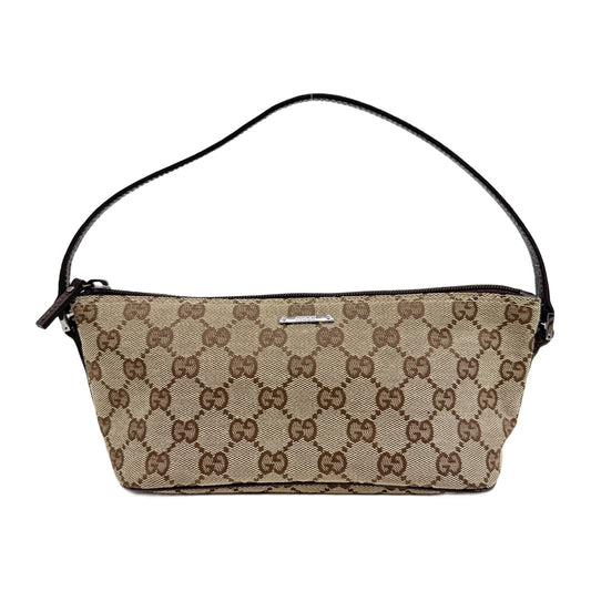Boat Brown GG Canvas Hand Bag