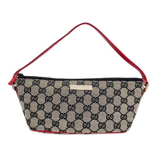 Boat Brown GG Canvas Hand Bag