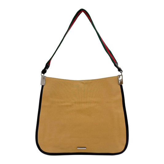 Sherry Brown Canvas Shoulder Bag