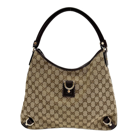 Abbey Brown GG Canvas Shoulder Bag