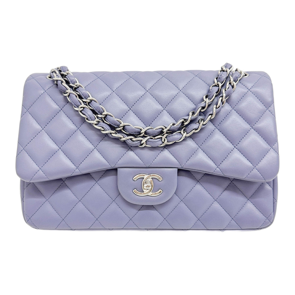 Classic Double Flap 2011 Purple Lambskin Shoulder Bag