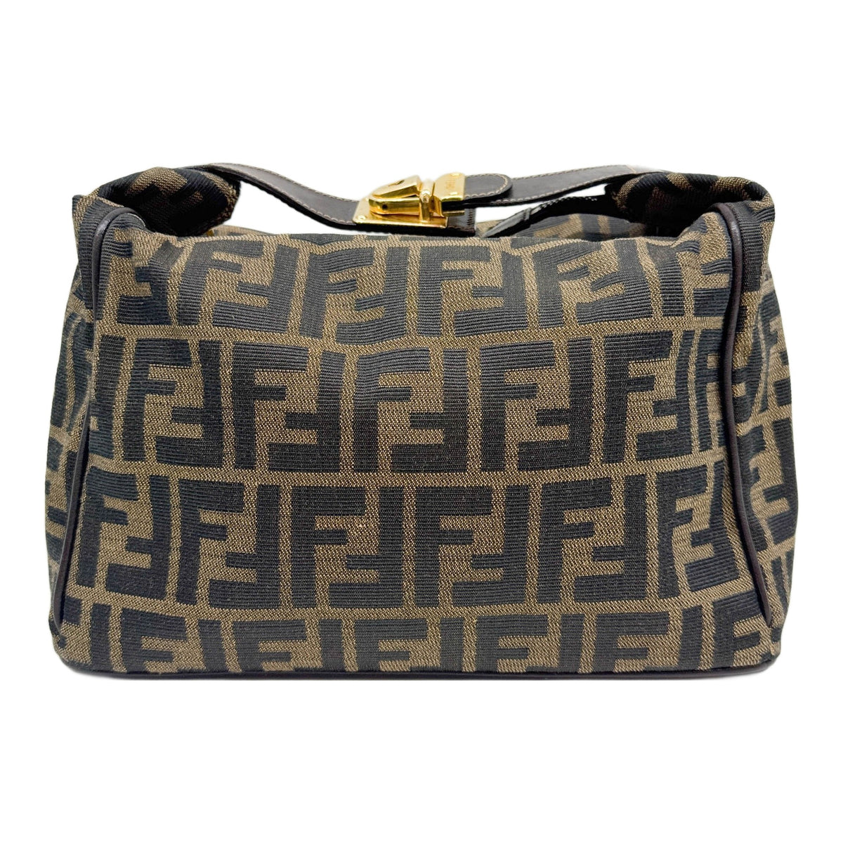 Brown Zucca Canvas Vanity Bag