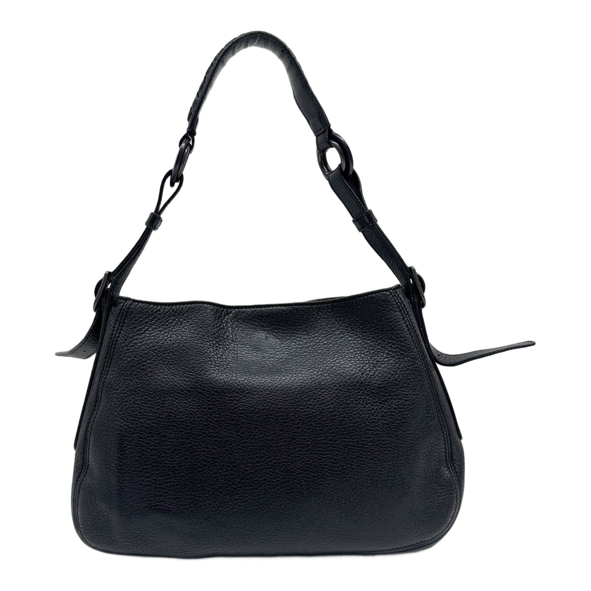 Black Leather Shoulder Bag