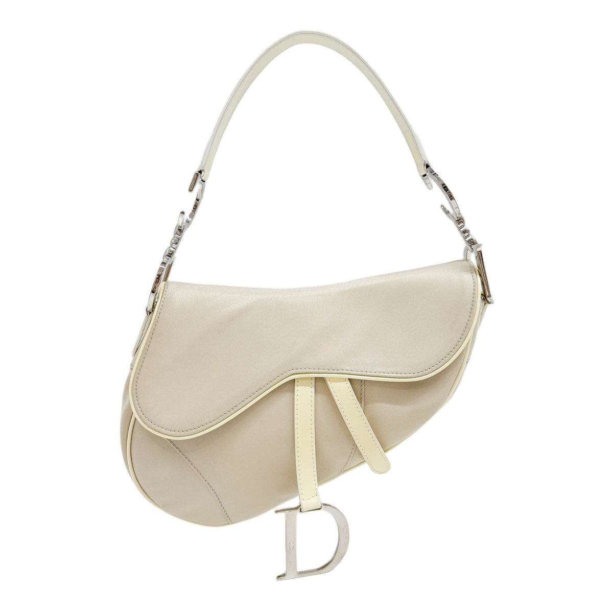 Saddle Beige Canvas Shoulder Bag