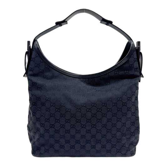 Black GG Canvas Shoulder Bag