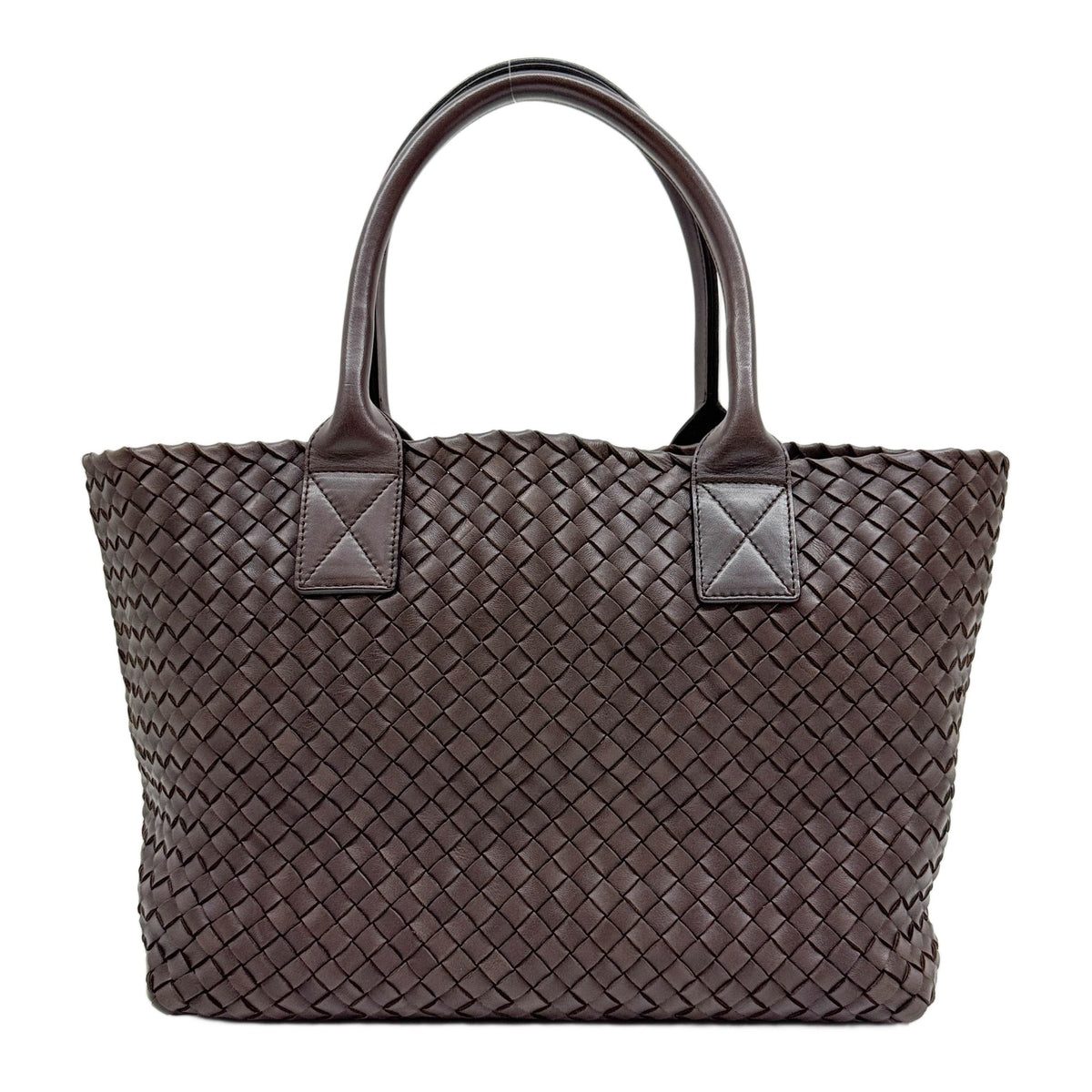 Cabat Intrecciato Brown Leather Tote Bag