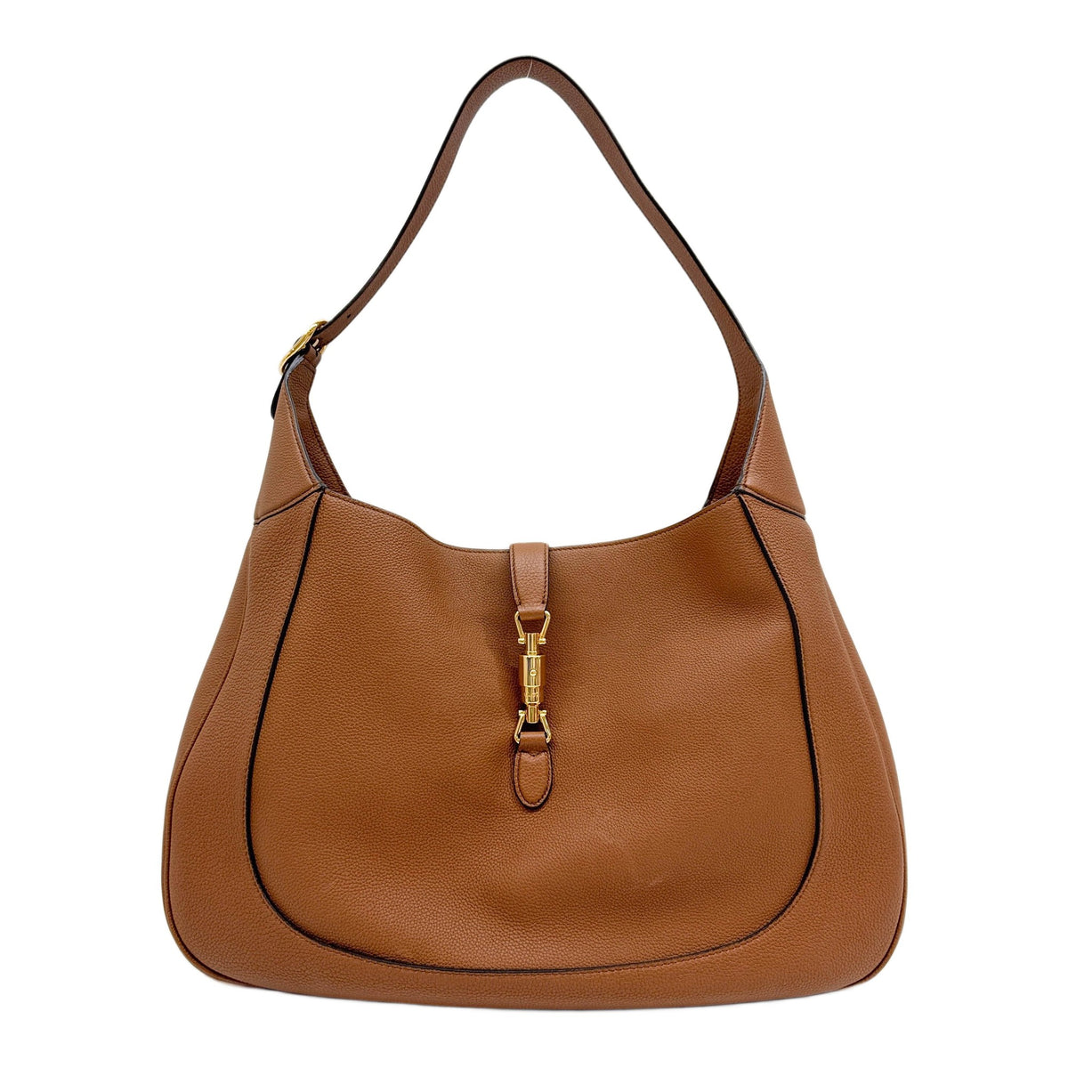 Large New Jackie Brown Leather Shoulder Bag
