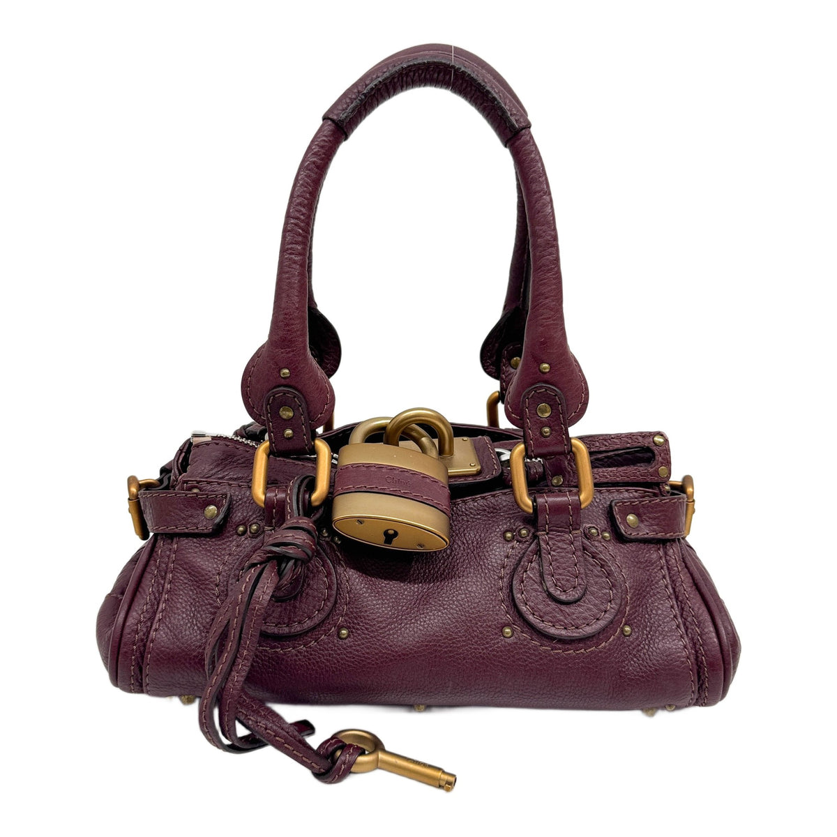 Mini Paddington Red Leather Handle Bag
