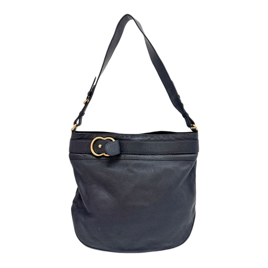 Ride Black Leather Shoulder Bag