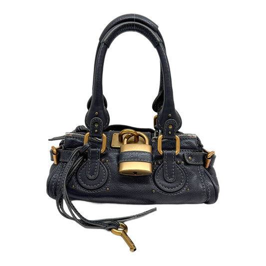 Mini Paddington Charcoal Gray Leather Hand Bag