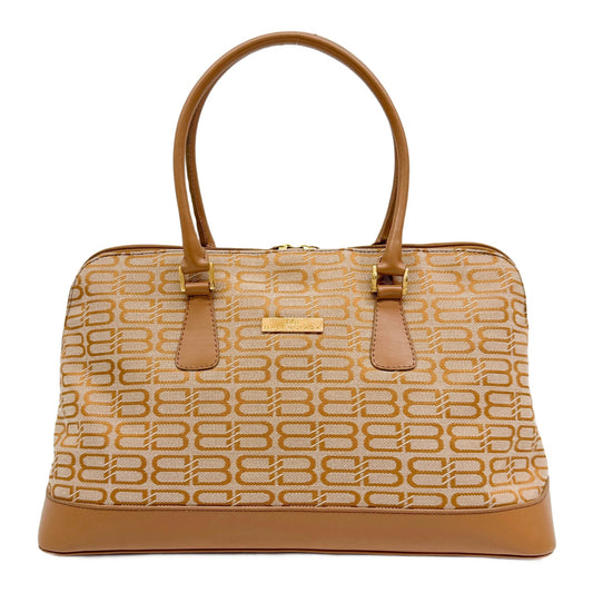 Brown BB Monogram Canvas Shoulder Bag