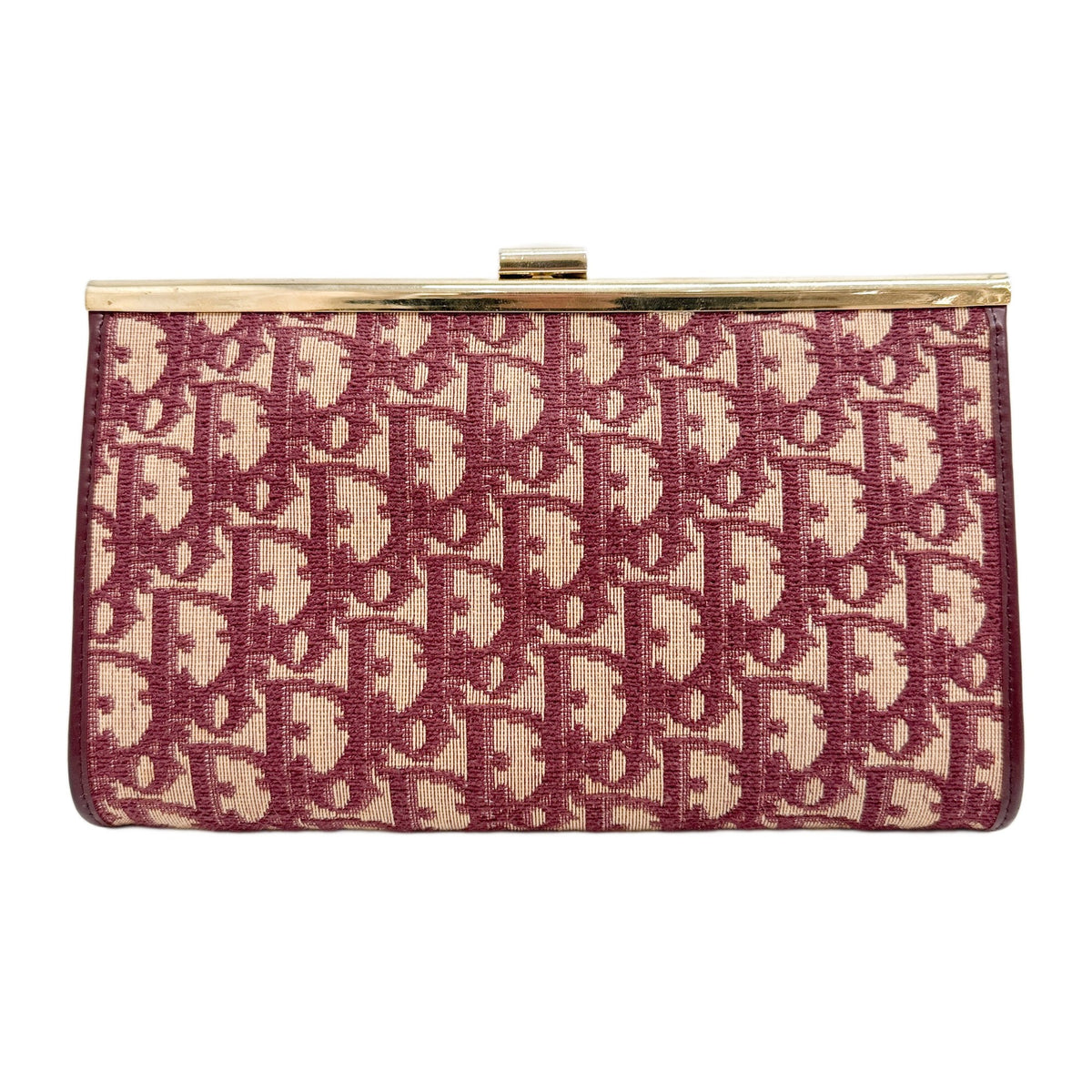 Red Trotter Canvas Clutch