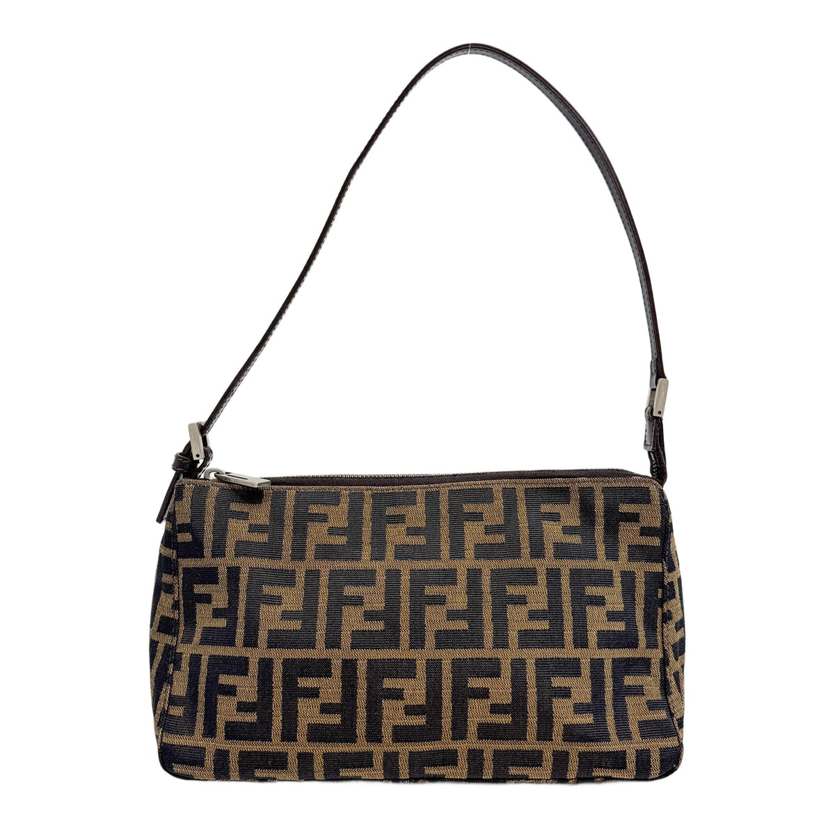 Brown Zucca Canvas Shoulder Bag