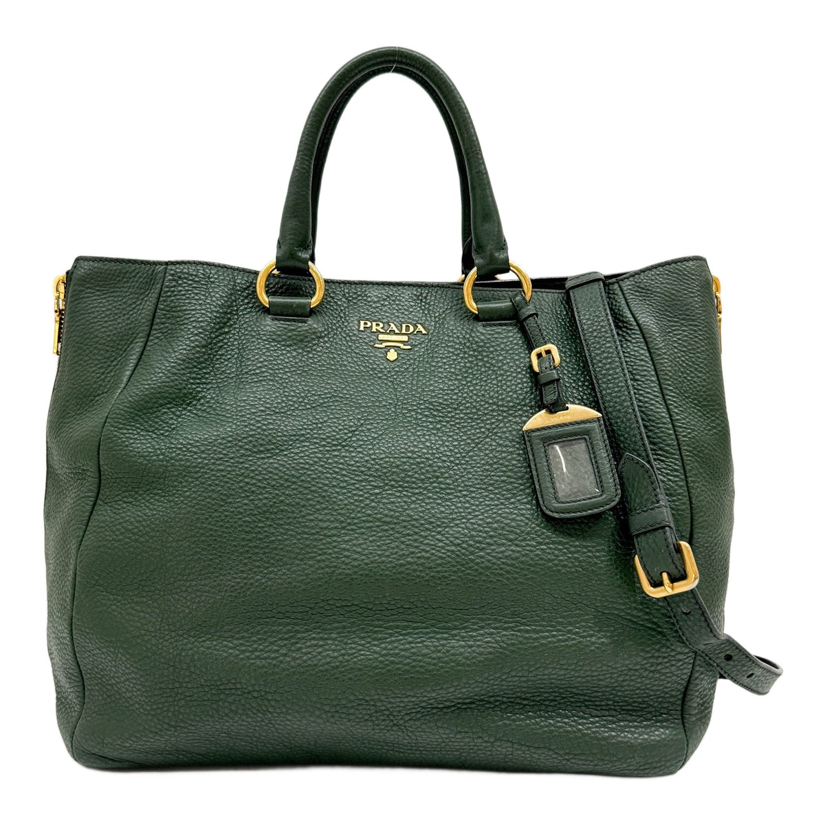 Green Leather Two Way Bag
