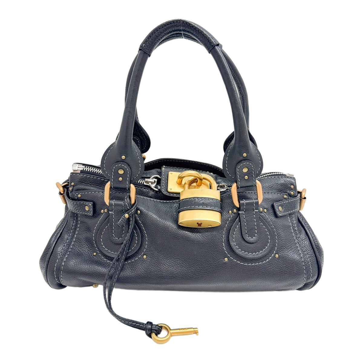 Paddington Black Leather Shoulder Bag