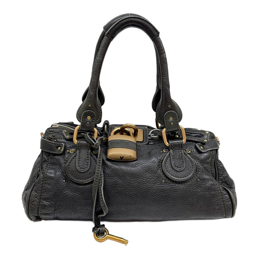 Paddington Black Leather Shoulder Bag