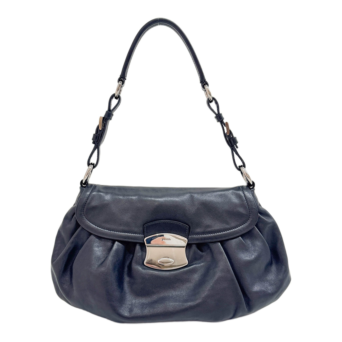 Black Leather Shoulder Bag