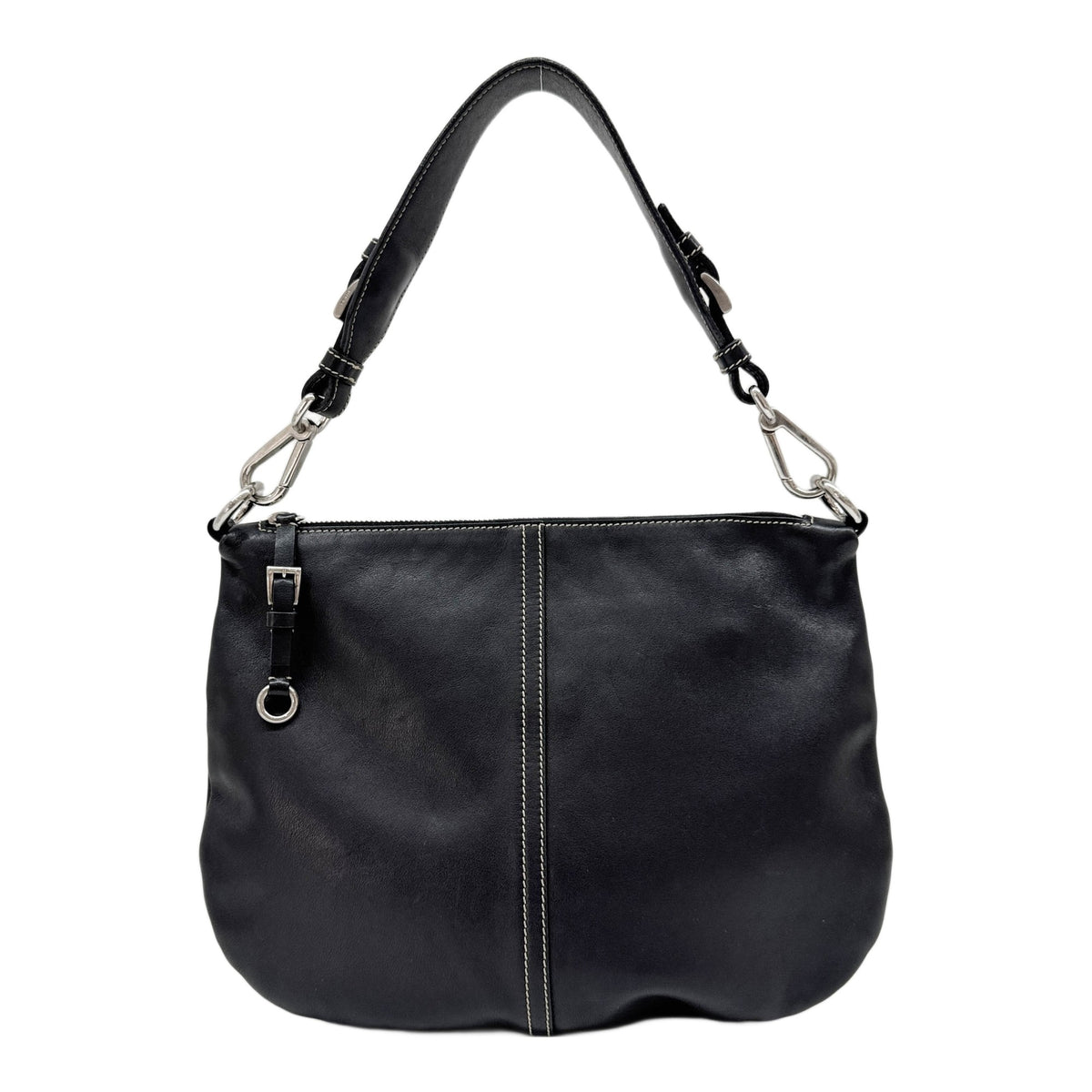 Black Leather Shoulder Bag