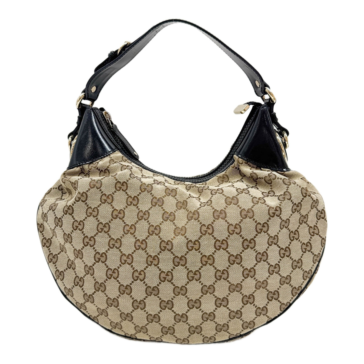 Full Moon Brown GG Canvas Hobo Shoulder Bag