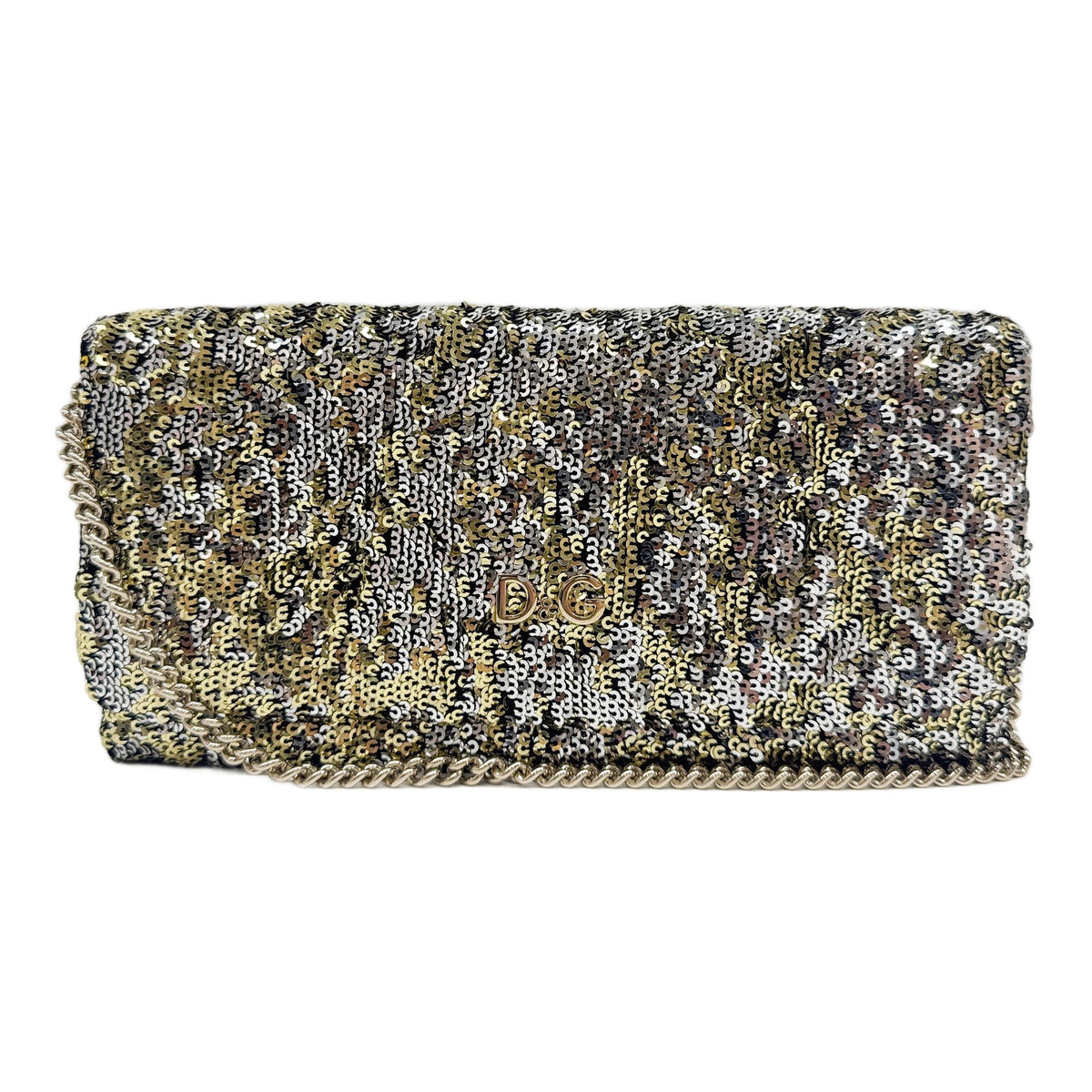 Multicolored Sequin Chain Shoulder Bag