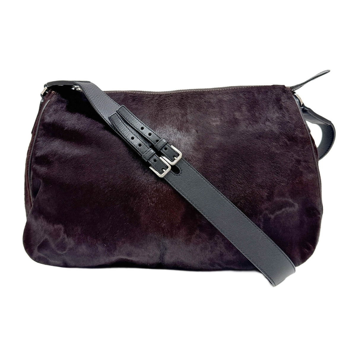 Large Brown Pony Hair Shoulder Bag