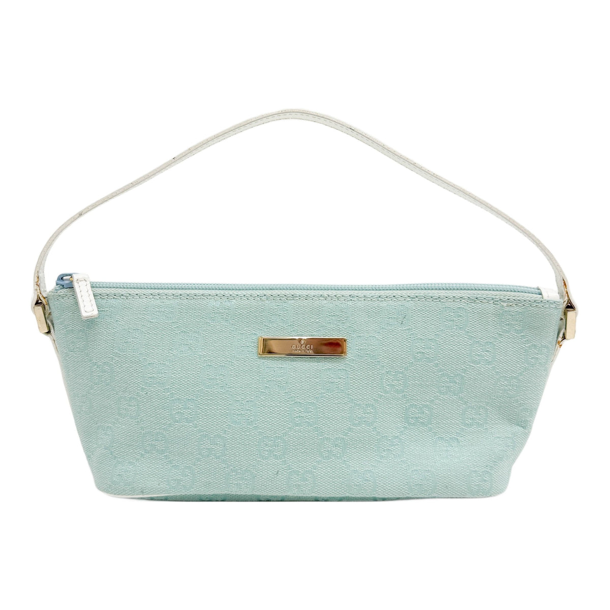 Boat Light Minty Blue GG Canvas Hand Bag