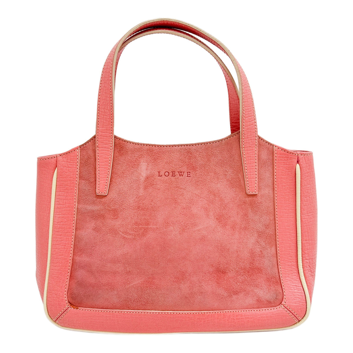 Pink Suede Hand Bag